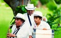 Mexican musicians playing traditionalÃÂ instruments Royalty Free Stock Photo